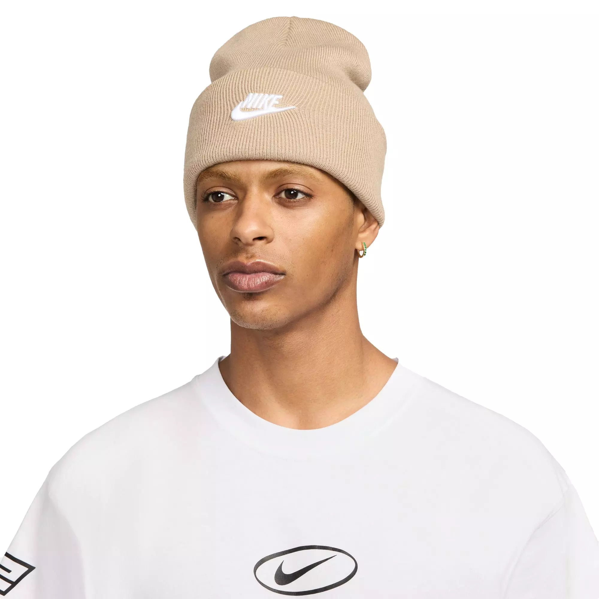 Nike Peak Futura Beanie Khaki Recycled Polyester | Hibbett